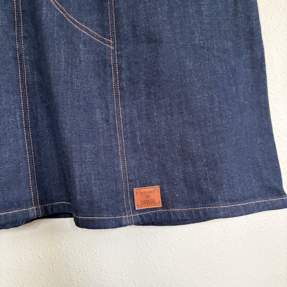 Anna Sui & Old Navy Dark Wash Denim A-line Dress - Picture 5 of 5